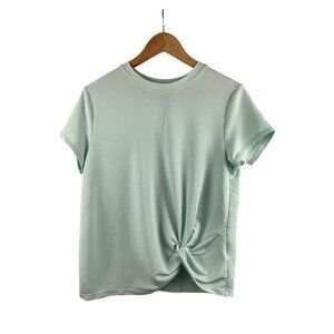 Skechers Womens Mint Green Knot Front Tee S